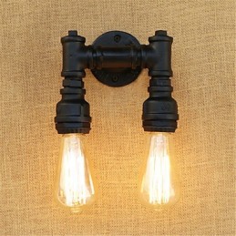Apliques de pared con luz ambiental estilo mini con pintura retro rústica de estilo campestre.