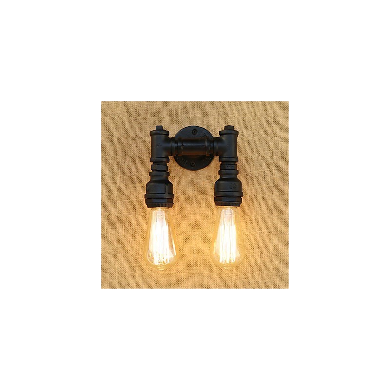 Apliques de pared con luz ambiental estilo mini con pintura retro rústica de estilo campestre.