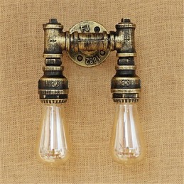 Apliques de pared con luz ambiental estilo mini con pintura retro rústica de estilo campestre.
