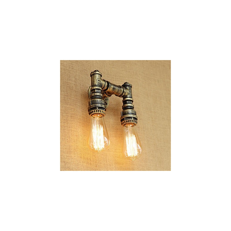 Apliques de pared con luz ambiental estilo mini con pintura retro rústica de estilo campestre.