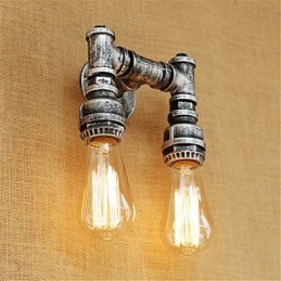 Apliques de pared con luz ambiental estilo mini con pintura retro rústica de estilo campestre.