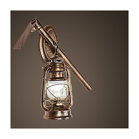 Característica de pintura rústica de cabaña para apliques de pared de estilo mini, luz de pared C