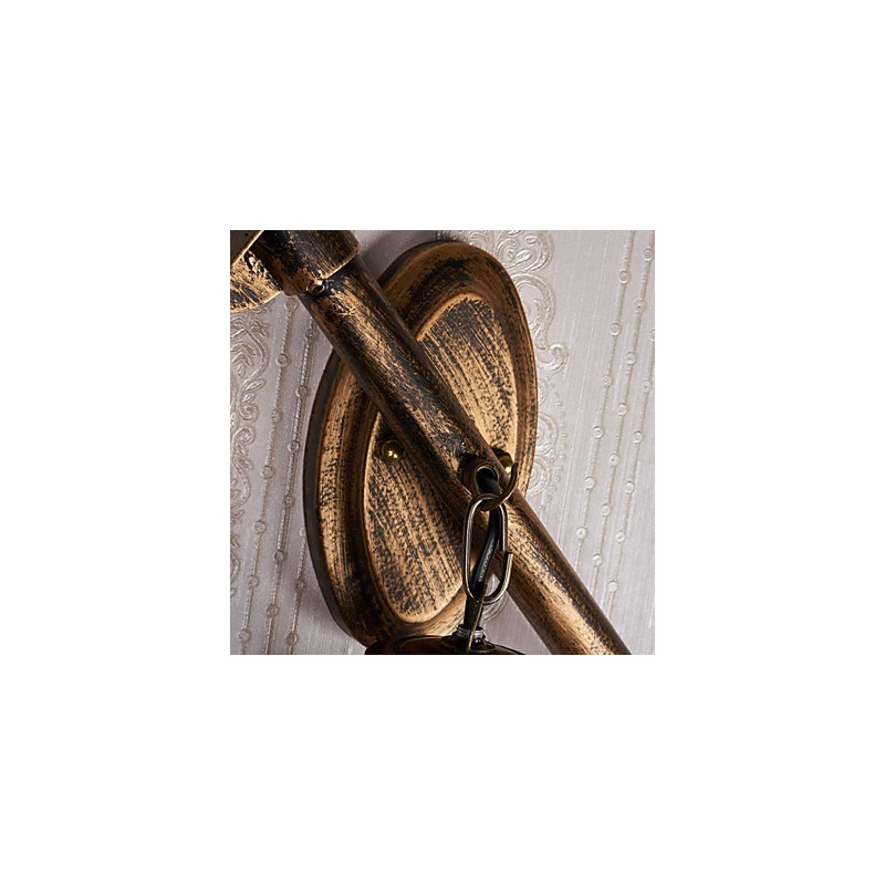 Característica de pintura rústica de cabaña para apliques de pared de estilo mini, luz de pared C