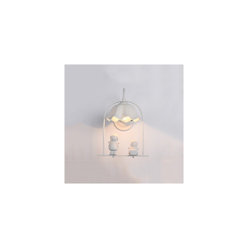 Apliques de pared con luz ambiental y protección ocular con pintura contemporánea moderna