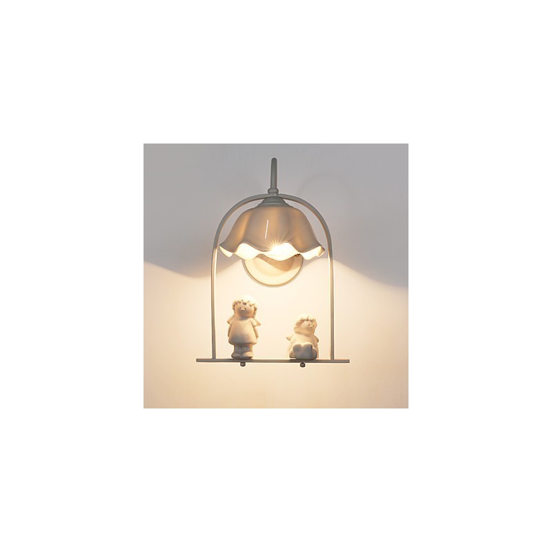 Apliques de pared con luz ambiental y protección ocular con pintura contemporánea moderna