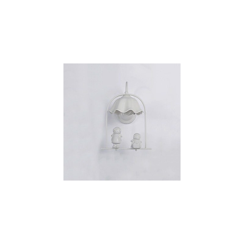 Apliques de pared con luz ambiental y protección ocular con pintura contemporánea moderna
