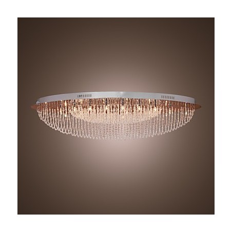 Lámpara de techo moderna contemporánea de metal cromado y cristal Lámpara de techo moderna contemporánea de metal cromado y cristal