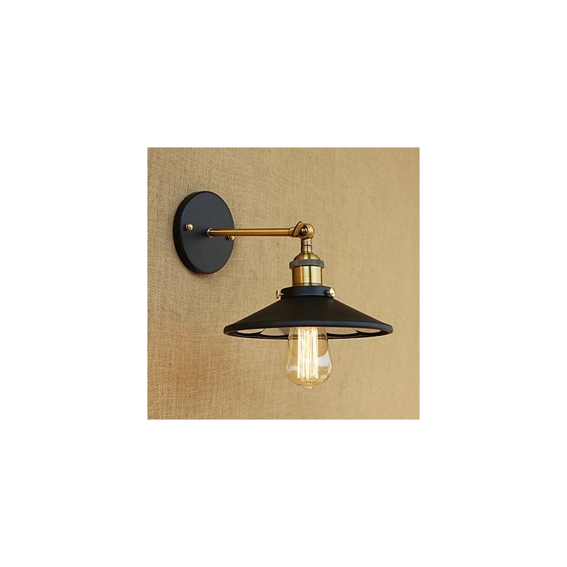 Aplique de pared con luz ambiental estilo mini con pintura retro campestre