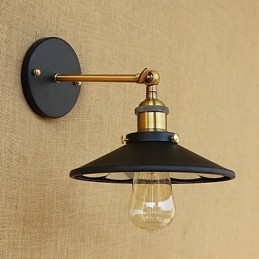 Aplique de pared con luz ambiental estilo mini con pintura retro campestre