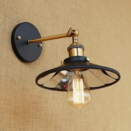 Aplique de pared con luz ambiental estilo mini con pintura retro campestre