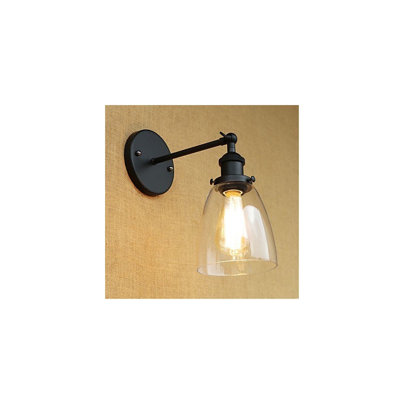 Apliques de pared con luz ambiental y protección ocular de estilo mini con pintura retro campestre