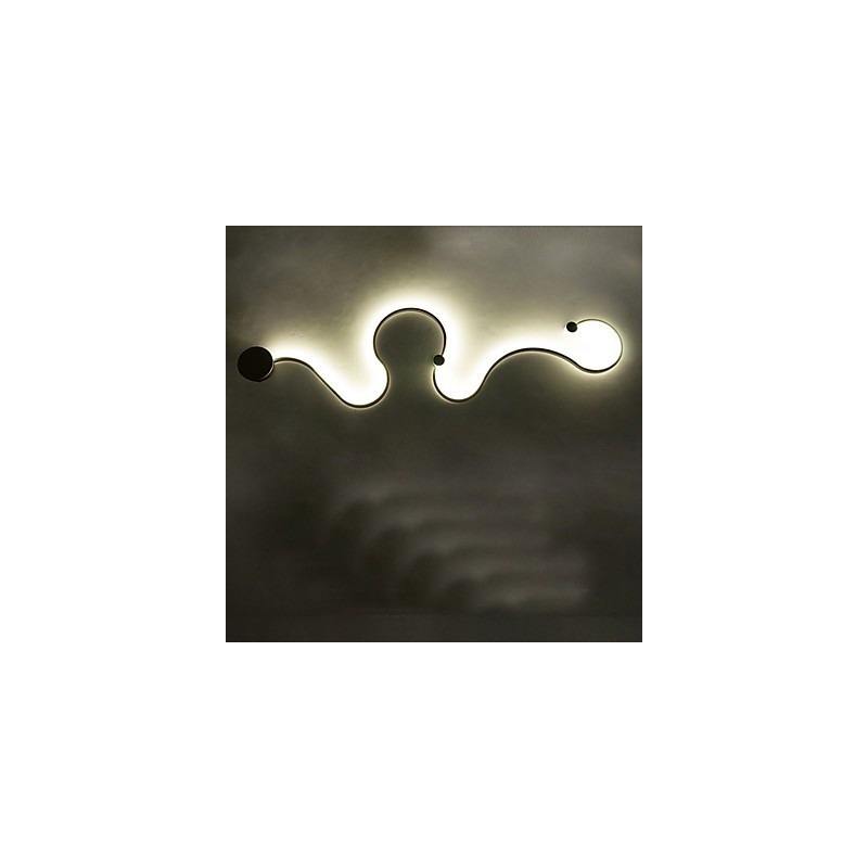 Pintura contemporánea moderna y contemporánea para apliques de pared con luz ambiental.