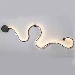 Pintura contemporánea moderna y contemporánea para apliques de pared con luz ambiental.
