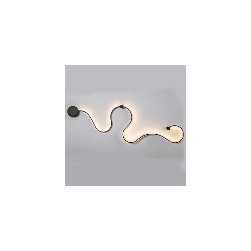 Pintura contemporánea moderna y contemporánea para apliques de pared con luz ambiental.
