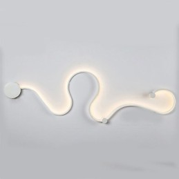 Pintura contemporánea moderna y contemporánea para apliques de pared con luz ambiental.