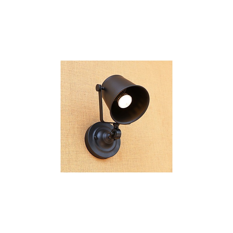 Pintura retro rústica estilo cabaña para pared con luz ambiental y protección ocular de estilo mini