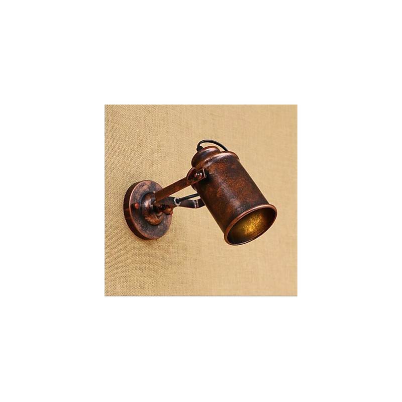 Pintura retro rústica estilo cabaña para pared con luz ambiental y protección ocular de estilo mini