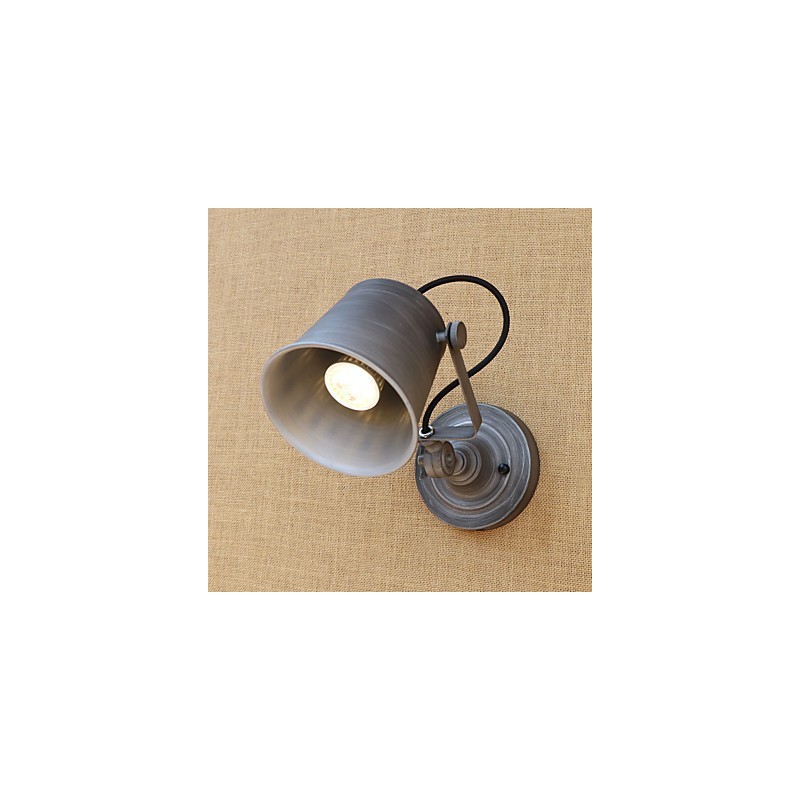Pintura retro rústica estilo cabaña para pared con luz ambiental y protección ocular de estilo mini