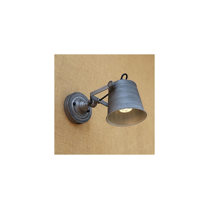 Pintura retro rústica estilo cabaña para pared con luz ambiental y protección ocular de estilo mini