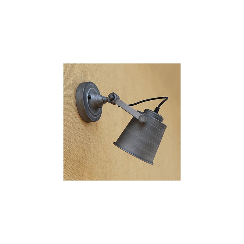 Pintura retro rústica estilo cabaña para pared con luz ambiental y protección ocular de estilo mini
