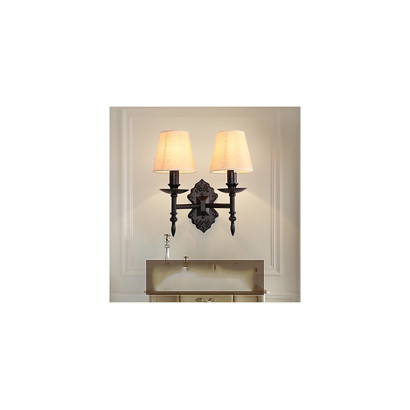 Apliques de pared con luz descendente y protección ocular con pintura contemporánea moderna