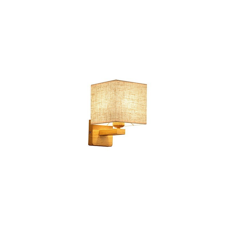 Lámpara de mesa minimalista de madera maciza, lámpara de escritorio de noche