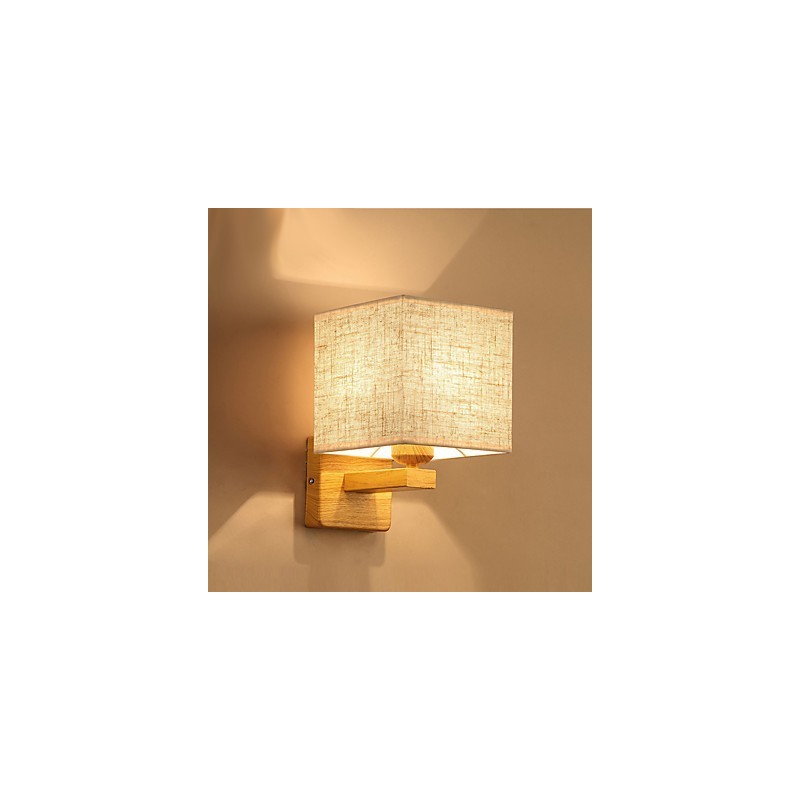 Lámpara de mesa minimalista de madera maciza, lámpara de escritorio de noche
