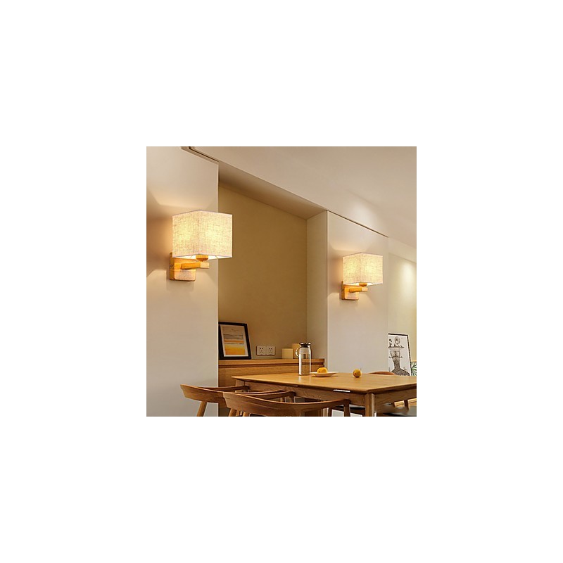 Lámpara de mesa minimalista de madera maciza, lámpara de escritorio de noche