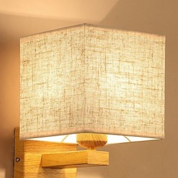 Lámpara de mesa minimalista de madera maciza, lámpara de escritorio de noche