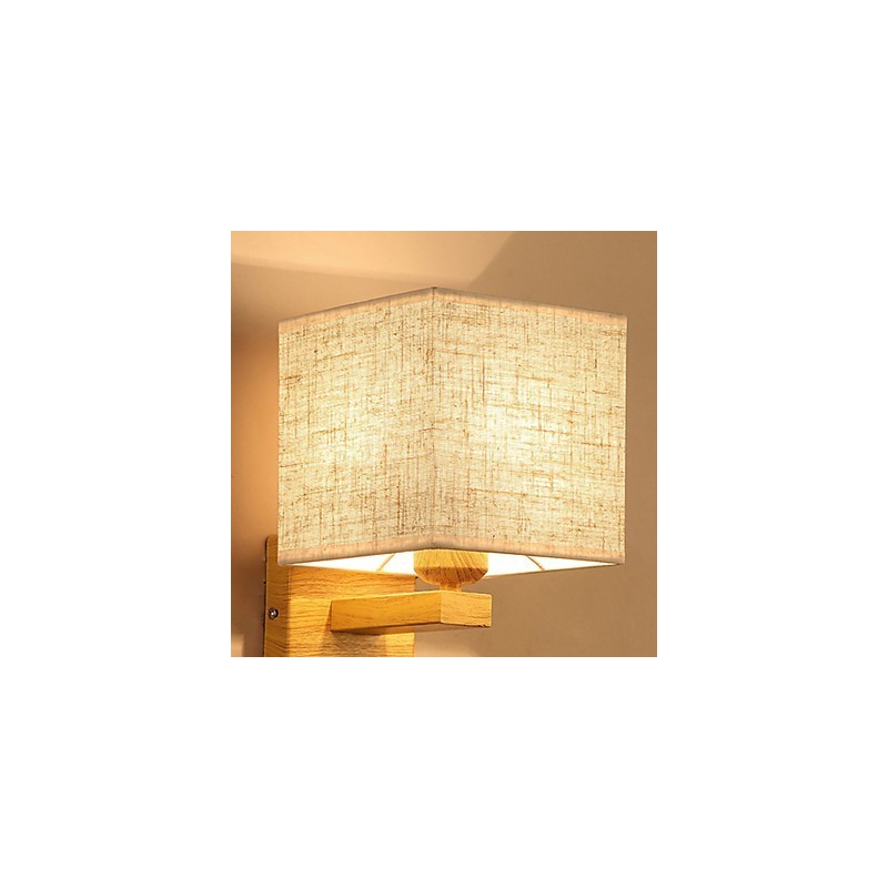 Lámpara de mesa minimalista de madera maciza, lámpara de escritorio de noche