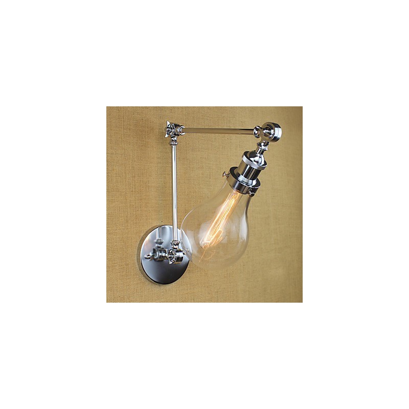 Lámparas de brazo oscilante con protección ocular estilo mini, estilo galvanizado retro campestre