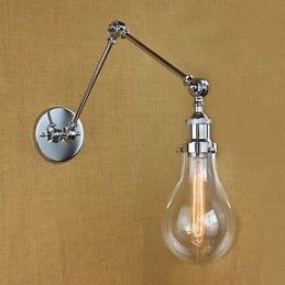 Lámparas de brazo oscilante con protección ocular estilo mini, estilo galvanizado retro campestre