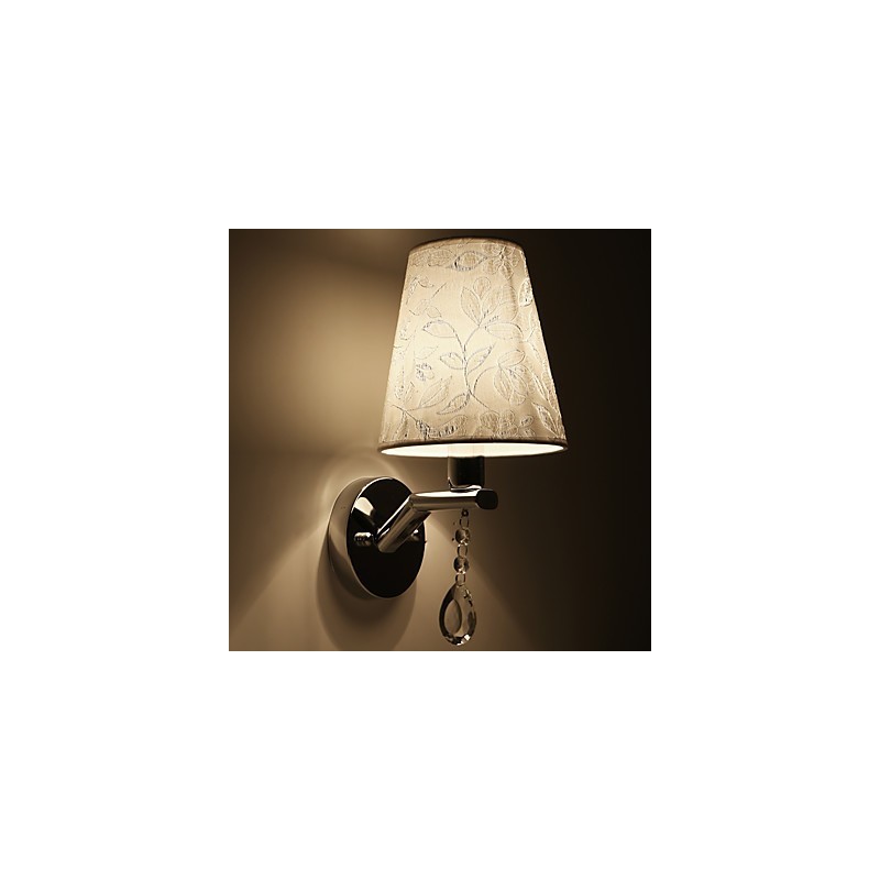 Aplique de pared con iluminación ambiental, estilo rústico moderno y contemporáneo, galvanizado.