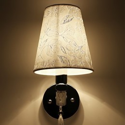 Aplique de pared con iluminación ambiental, estilo rústico moderno y contemporáneo, galvanizado.