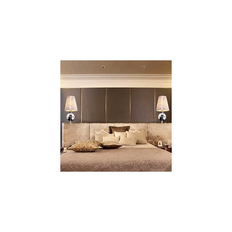 Aplique de pared con iluminación ambiental, estilo rústico moderno y contemporáneo, galvanizado.