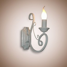 Lámpara de vela, lámpara de noche, lámpara de pared, pasillo de hierro, lámpara de espejo pastoral creativa