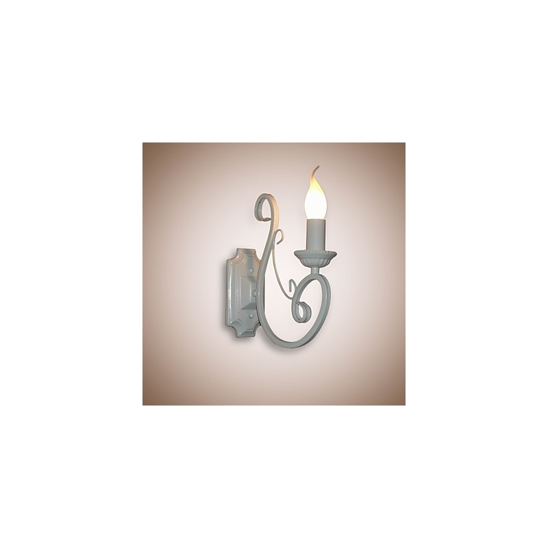 Lámpara de vela, lámpara de noche, lámpara de pared, pasillo de hierro, lámpara de espejo pastoral creativa
