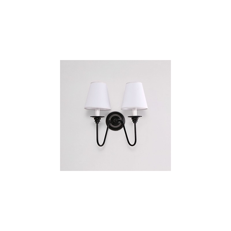 Apliques de pared con luz ambiental de estilo rústico Lodge con acabado en óxido negro para protección ocular.