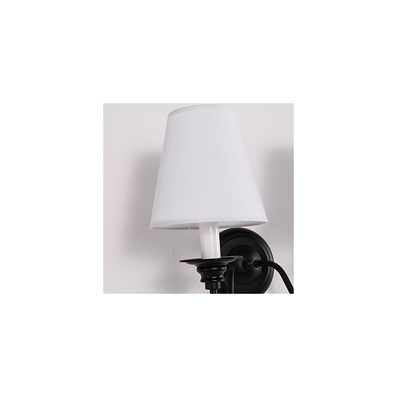 Apliques de pared con luz ambiental de estilo rústico Lodge con acabado en óxido negro para protección ocular.