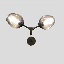 Aplique de pared con luz ambiental estilo mini con pintura retro rústica estilo cabaña vintage.