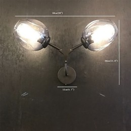 Aplique de pared con luz ambiental estilo mini con pintura retro rústica estilo cabaña vintage.