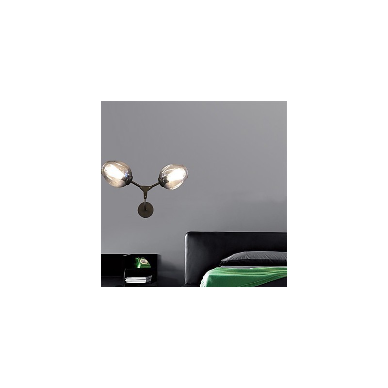 Aplique de pared con luz ambiental estilo mini con pintura retro rústica estilo cabaña vintage.