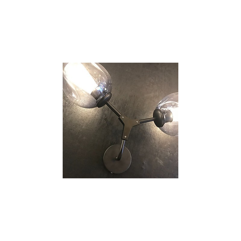 Aplique de pared con luz ambiental estilo mini con pintura retro rústica estilo cabaña vintage.