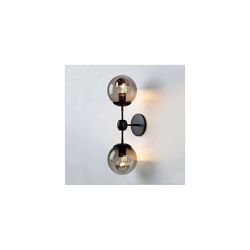 Aplique de pared con luz ambiental estilo rústico estilo cabaña, galvanizado, para iluminación ambiental en miniatura.