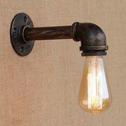Apliques de pared con luz ambiental de brazo oscilante estilo mini con pintura retro campestre