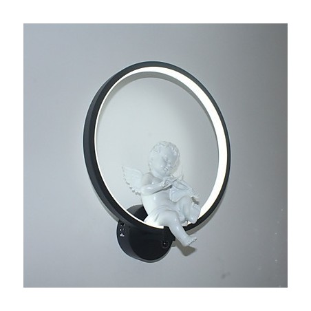 Lámpara de pared moderna con personalidad creativa, lámpara de diseño con ángel decorativo, lámpara de pared de pasillo integrada de aluminio Lámpara de pared moderna con personalidad creativa, lámpara de diseño con ángel decorativo, lámpara de pared de pasillo integrada de aluminio