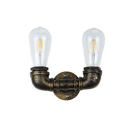 Lámpara de pared rústica tradicional clásica de latón antiguo para iluminación ambiental. Lámpara de pared rústica tradicional clásica de latón antiguo para iluminación ambiental.