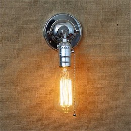 Lámpara de pared Edison estilo loft retro para dormitorio, luces de pared para el hogar, rústica, industrial, de un solo cabezal, para pasillo, sala de estar, mini decoración de pared