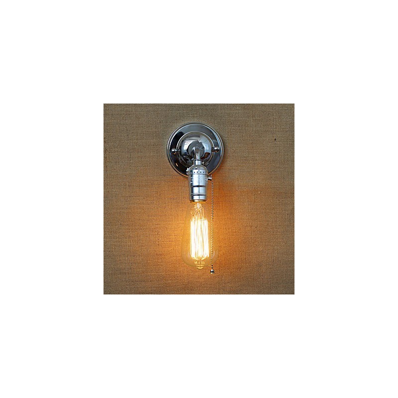 Lámpara de pared Edison estilo loft retro para dormitorio, luces de pared para el hogar, rústica, industrial, de un solo cabezal, para pasillo, sala de estar, mini decoración de pared