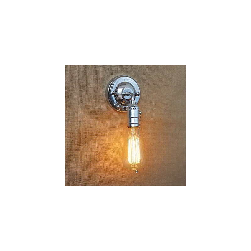 Lámpara de pared Edison estilo loft retro para dormitorio, luces de pared para el hogar, rústica, industrial, de un solo cabezal, para pasillo, sala de estar, mini decoración de pared